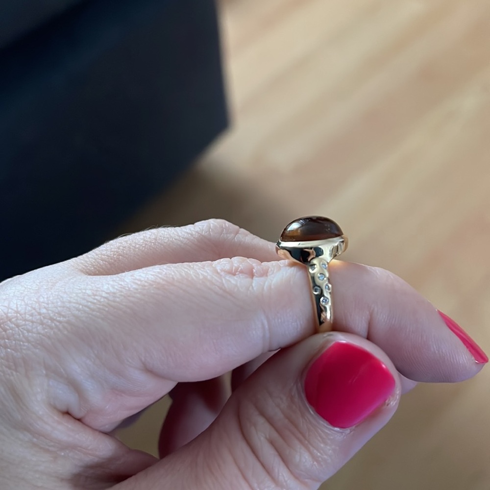 STAR BERLINGOT RING - SILVER CITRINE - Picture 2 of 4